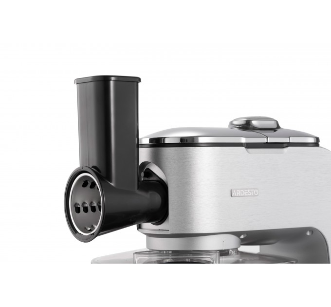 Кухонна машина ARDESTO 1500Вт, чаша-метал, корпус-метал, насадок-10, сріблясто-сірий