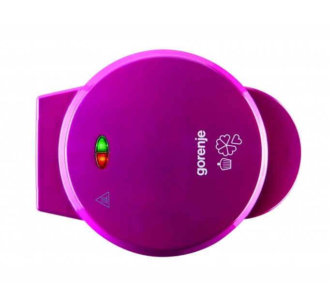 Мультимейкер Gorenje 700Вт, вафельниця, 2 пластины, тефлон, корпус-пластик, розовый