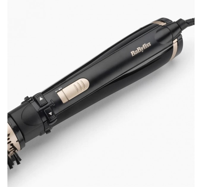 Фен-щітка Babyliss Big Hair Dual 1000, 1000Вт, 2 режими, хол. обдув, оберт. насадок, 2 насадки, чорний
