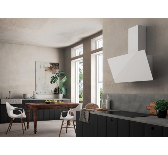 Вытяжка Faber наклонная, 80см, 1169м.куб/ч, Tweet Ev8 Led Wh A80, белый