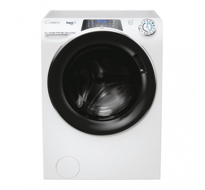 Стиральная машина Candy фронтальная, 14кг, 1400, A+++, 67см, дисплей, пар, инвертор, белый
