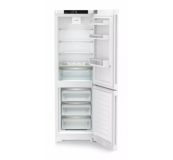 Холодильник Liebherr з нижн. мороз., 185x60x68, холод.від.-255 л, мороз.отд.-94л, 2 дв., A++, NF, білий
