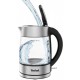 Електрочайник Tefal Glass Kettle 1.7л, скло, з підсвіткою, сріблясто-чорний