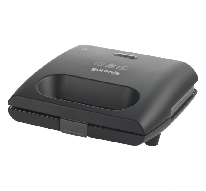 Мини-гриль Gorenje 700Вт, алюминий, 1 пластина-гриль, корпус-пластик, черный