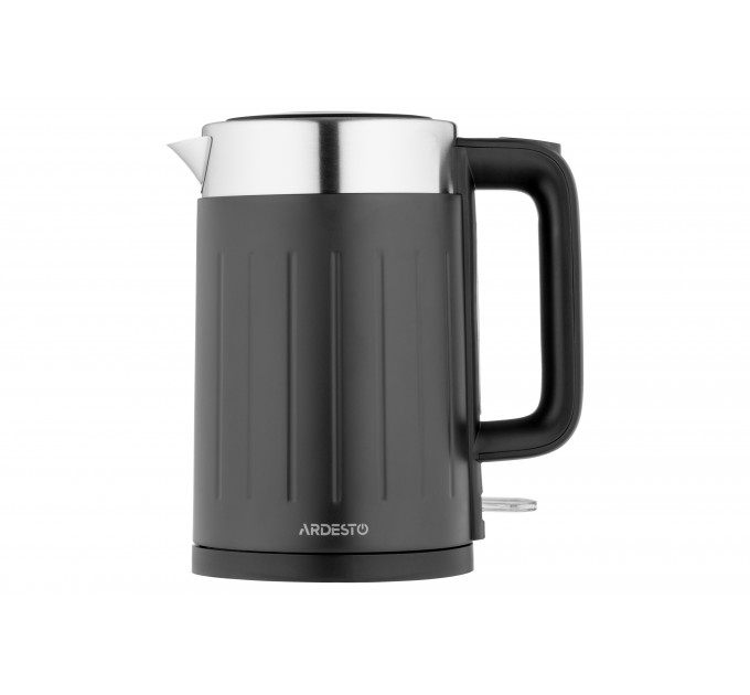 Электрочайник ARDESTO 1.7л, Strix, двойные стенки, черный матовый