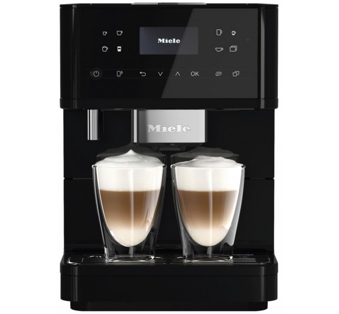 Кофемашина Miele CM 6160 1.8л, зерно + молоко, автомат.капучинатор, аторецептов - 19, черный