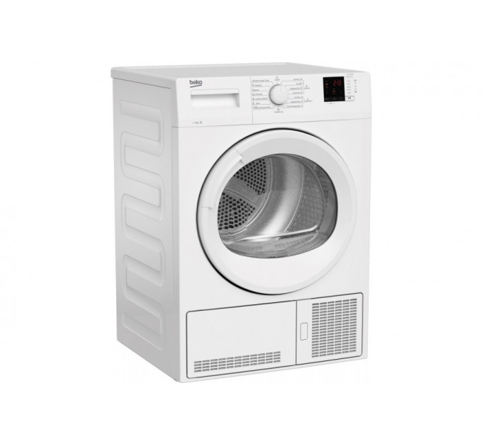 Сушильная машина Beko конденсационная, 7кг, B, 54см, дисплей, подсветка барабана, белый