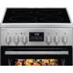 Плита Electrolux электрическая стеклокерамическая, 57л, 50x60см, дисплей, конвекция, противень для барбекю, нерж