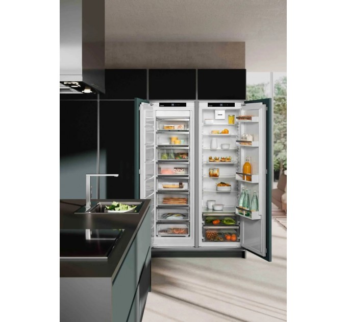 Холодильник Liebherr вбудований SBS, 177x111.8х54.6, холод.відд.-307л, мороз.відд.-209л, 2дв., F, NF, диспл внутр., білий