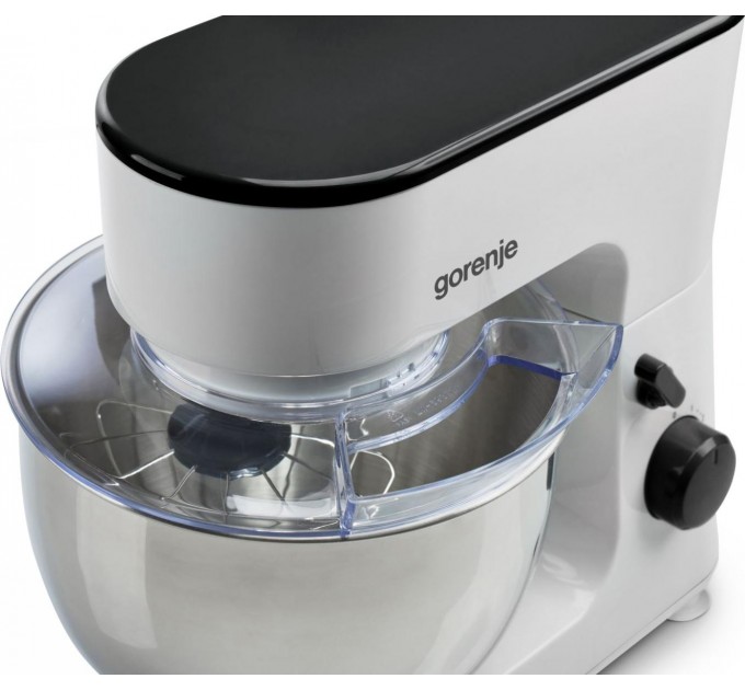 Кухонная машина Gorenje 600Вт, чаша-металл, корпус-пластик, насадок-3, белый