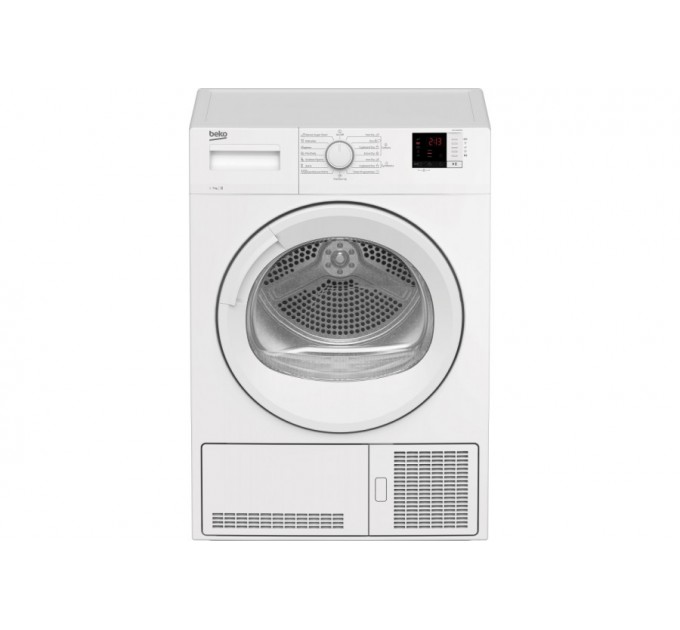 Сушильная машина Beko конденсационная, 7кг, B, 54см, дисплей, подсветка барабана, белый