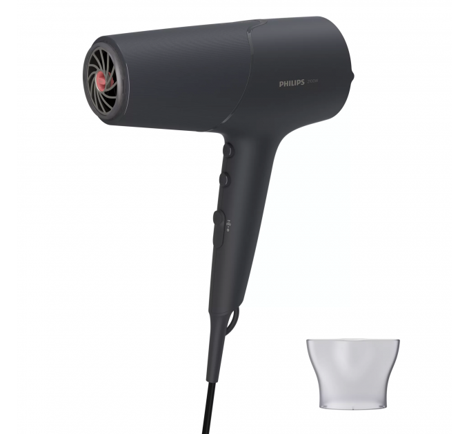 Фен Philips 5000 Series, 2100Вт, 3 режими, іонізація, хол. обдув, темно-сірий