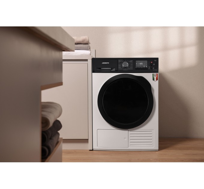 Сушильная машина ARDESTO тепловой насос Bianco Vero, 8кг, A++, 63см, дисплей, подсвет.барабана, белый