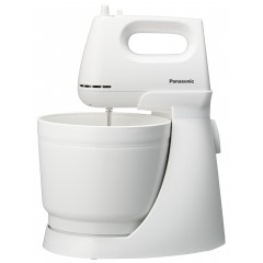 Міксер Panasonic стаціонарний 175Вт, насадки-4, чаша-пластик, 3л, білий