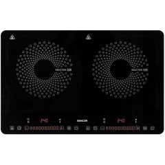 Плитка настільна Sencor індукційна , комф. - 2, 1.4+2Вт, управл - сенсор, чорний