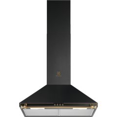 Витяжка Electrolux купольна Rococo, 60см, 420м куб год., чорний матовий