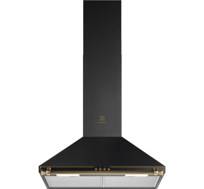 Витяжка Electrolux купольна Rococo, 60см, 420м куб год., чорний матовий