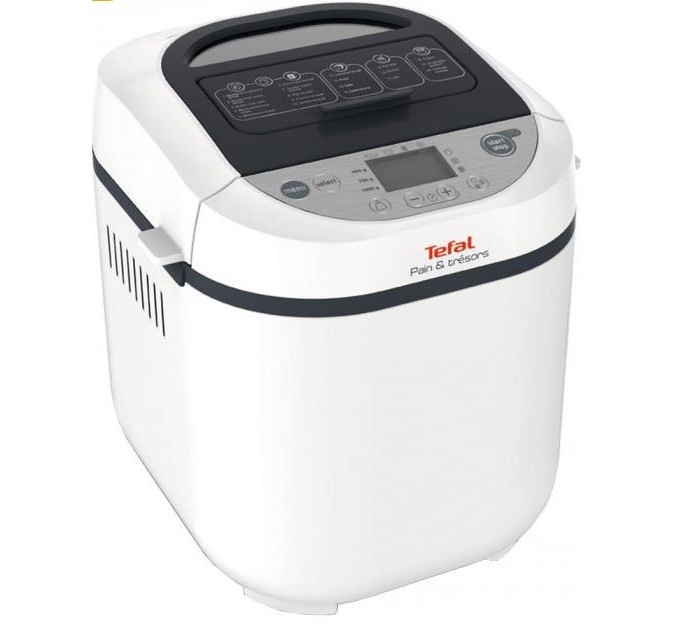 Хлібопічка Tefal Pain&Tresor Pain&Tresor 700Вт, програм-1, макс.вага -1кг, форма-прямокутник, пластик, білий