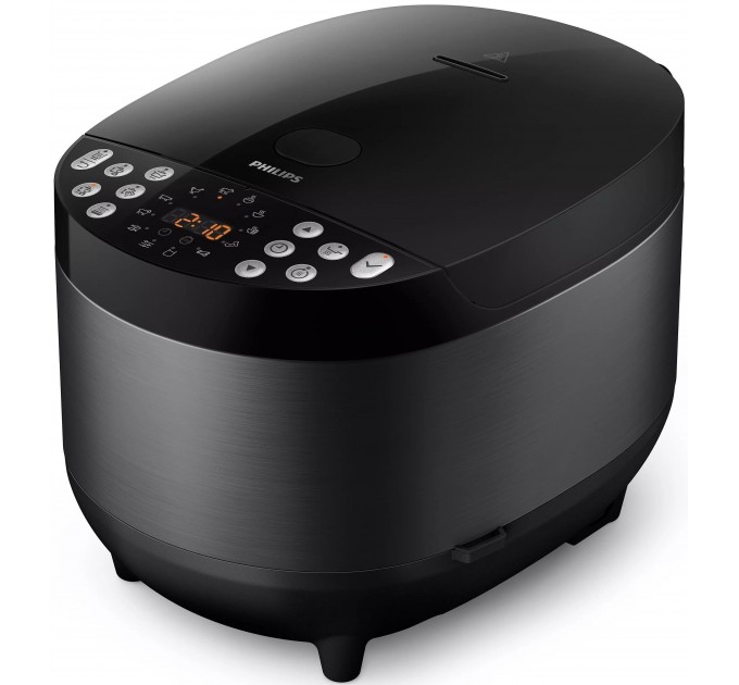 Мультиварка Philips All-in-One 980Вт, чаша-5л, электронное управл., 60 авто. программ, пластик, чорний