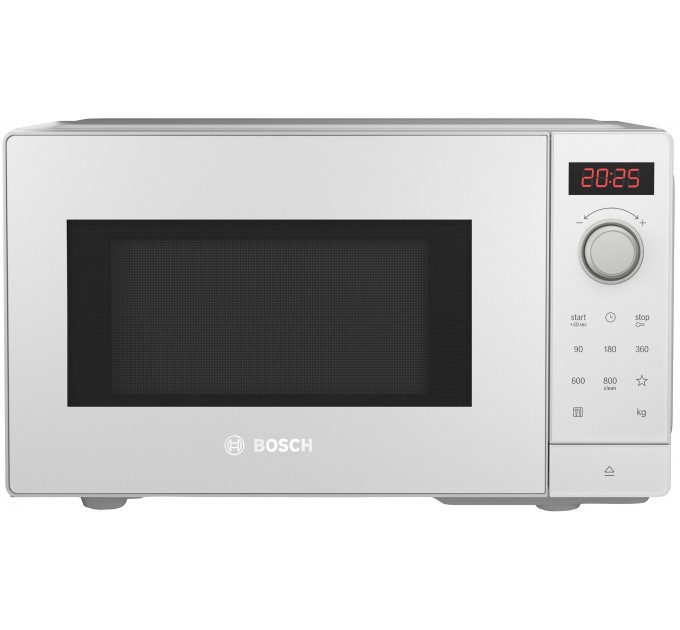 Мікрохвильова піч Bosch, 20л, електр. керув., 800Вт, білий