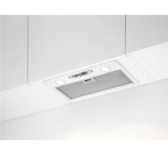 Витяжка Electrolux вбудована, 52см, 600м.куб/год., білий