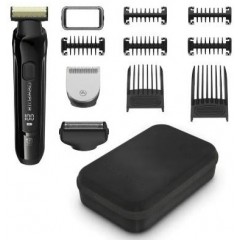 Триммер Rowenta Forever Sharp Ultimate для бороды и усов, акум., насадок-10, 120 мин. работы, дисплей, сталь, черный