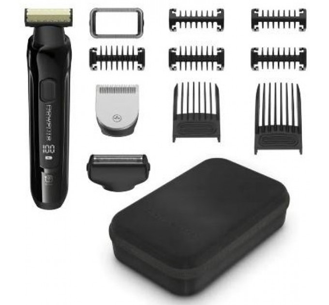 Триммер Rowenta Forever Sharp Ultimate для бороды и усов, акум., насадок-10, 120 мин. работы, дисплей, сталь, черный