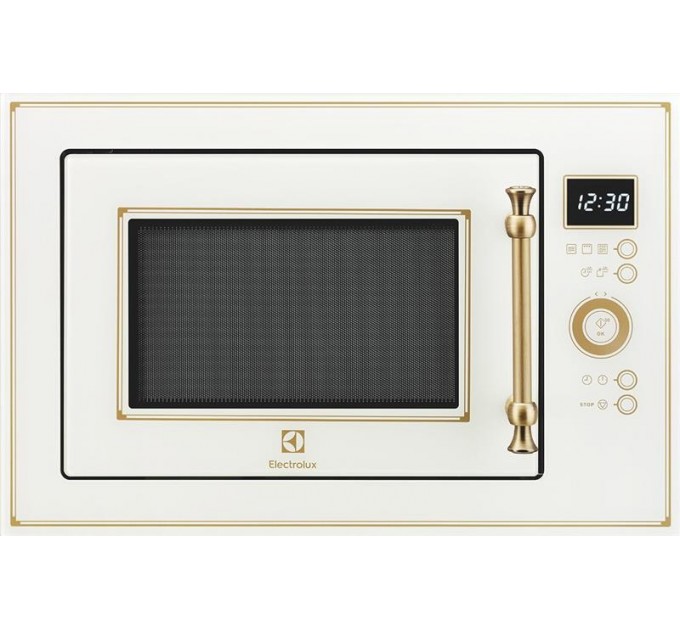 Микроволновая печь Electrolux встраиваемая Rococo, 25л, электр. управл., 900Вт, гриль, дисплей, шампань