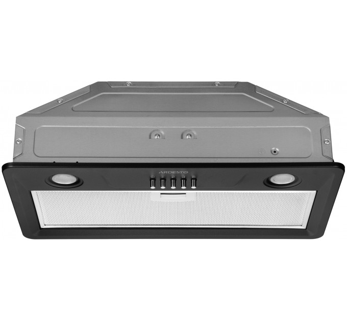 Вытяжка ARDESTO встраиваемая, 52см, 450м3ч, метал, 2х1Вт LED, кнопочное, черный