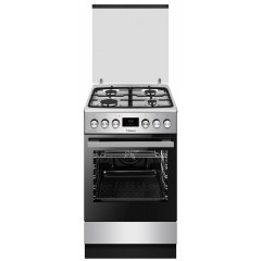 Плита Hansa комби, 65л, 50x60см, дисплей, конвекция, чугун, нерж