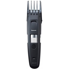 Триммер Panasonic для бороды и усов, сеть+акум., насадок-4, сталь, черный