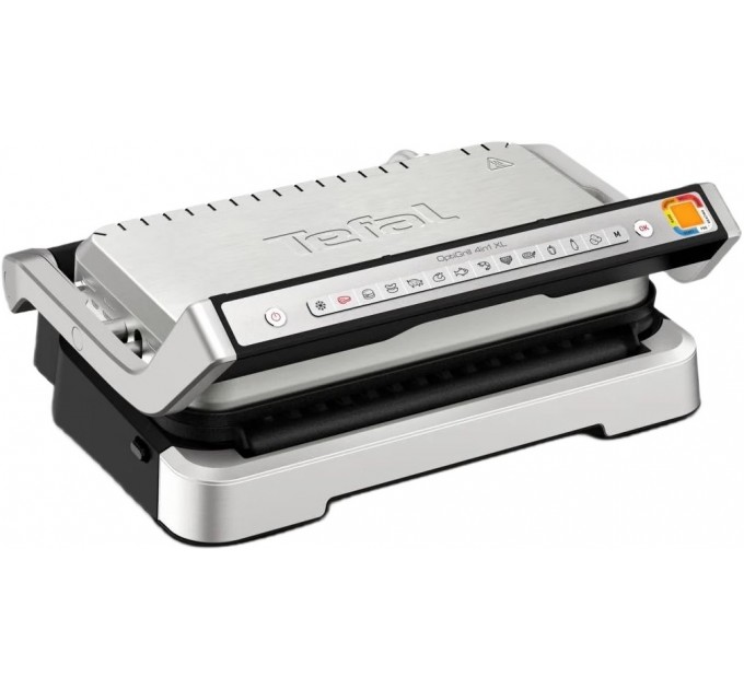Гриль Tefal прижимной OptiGrill 4in1 XL 2200Вт, темп. режимов-4 съёмные пластины, металл
