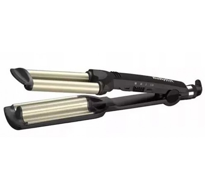 Плойка Babyliss Easy wave, гофре, темп.режимів-3, 160-200С, природні хвилі, кераміка, чорний