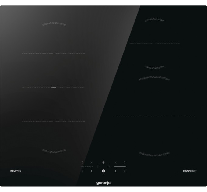 Варочная поверхность Gorenje индукционная, 60см, PowerBoost, TouchControl, обьединение конфорок, черный