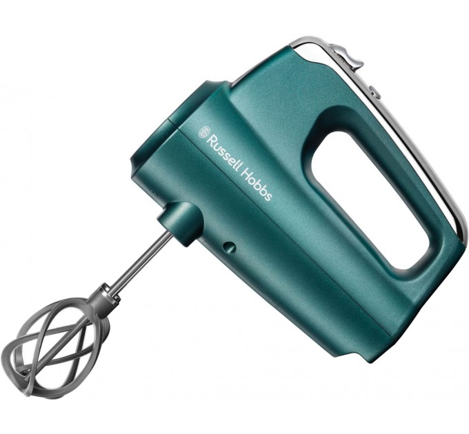 Миксер Russell Hobbs ручной Turquoise, 350Вт, насадки-4, турбо, бирюзовый