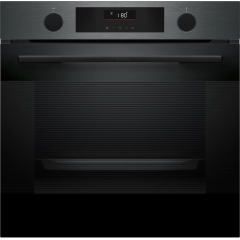 Духова шафа Bosch електрична, 76л, A, дисплей, конвекція, телескопічні направляючі, темно-сірий
