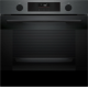 Духова шафа Bosch електрична, 76л, A, дисплей, конвекція, телескопічні направляючі, темно-сірий