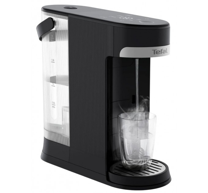 Електрочайник-диспенсер Tefal Instant Hot Water 2л, 5 темп.реж, миттєве нагрівання, сенc. управління, чорний