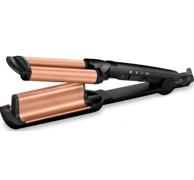 Плойка Babyliss Depp Waves гофре , 85Вт, темп.режимов-3, 160-210С, естественные волны, керамика, турмалин , черный