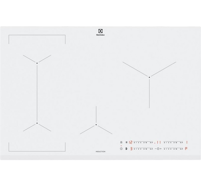 Варильна поверхня Electrolux індукційна, 80см, розширена зона, білий