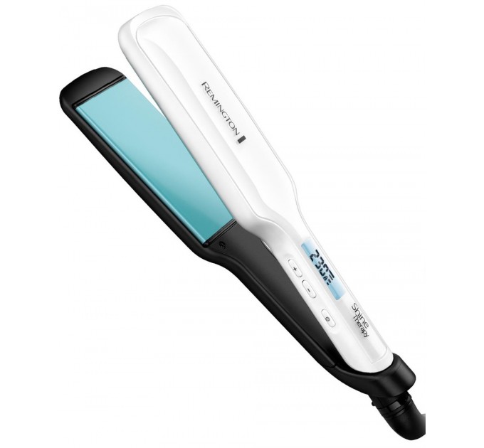 Випрямитель Remington Shine Therapy, темп.режимов-10, 150-230С, дисплей, керамика, белый