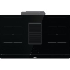 Варильна повверхня Gorenje індукційна, 83см, розширена зона, вбудована витяжка, 620м.куб/год, чорний