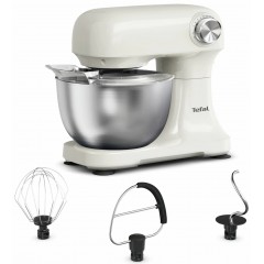 Міксер Tefal планетарний Bake Easy 500Вт, насадки-3, чаша-нерж., метал, 3.5л, бежевий