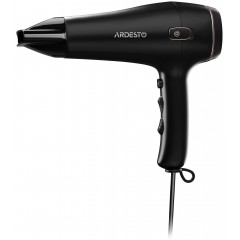 Фен ARDESTO HD-Y210/ 1750-2100Вт/2 скорости/ 3 темп.режима/авт.сматывание шнура/черный