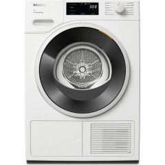 Сушильная машина Miele TWC 640 WP тепловой насос, 8кг, A+++, 64.3см, дисплей, инвертор, люк черный, белый