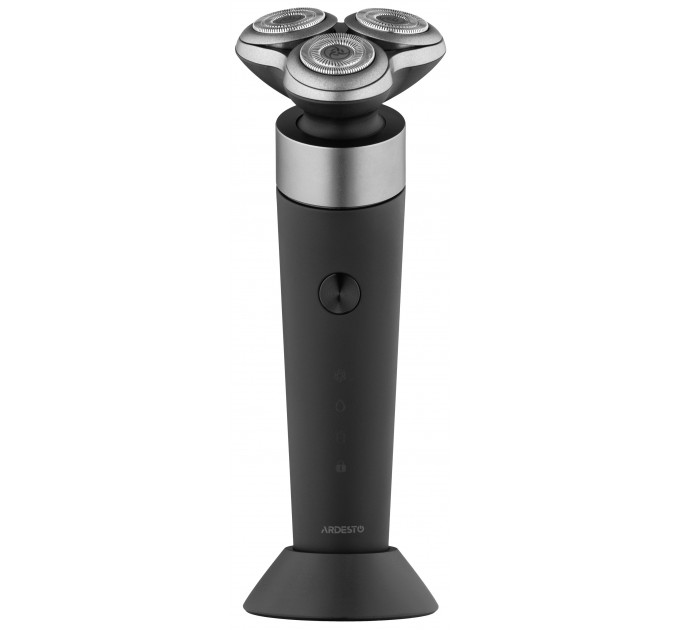 Бритва електр. ARDESTO SHRR-B5WDR роторная, 5Вт, бритв.головок-3, Li-Ion, сух.+влажн., черный