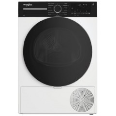 Сушильна машина Whirlpool тепловий насос, 8кг, A++, 54,5см, дисплей, люк чорний, білий