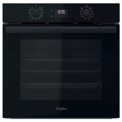 Духова шафа Whirlpool електрична, 71л, A+, дисплей, конвекція, телескопічні напрямні, чорний