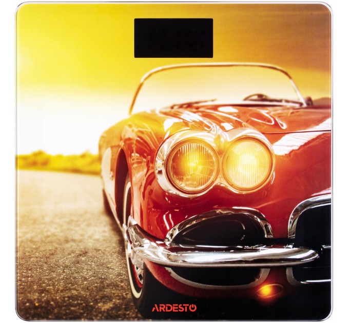 Весы ARDESTO напольные Car, 150кг, AAAx2 в компл, стекло, многоцветные