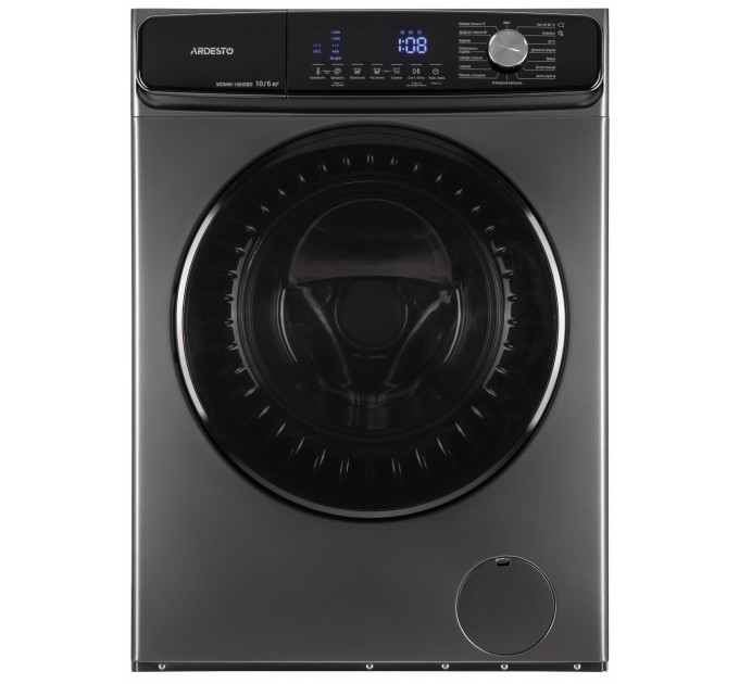 Стирально-сушильная машина ARDESTO фронтальная Black Mars, 10(6)кг, 1400, А+++, 60см, дисплей, пар, инвертор, серебристый
